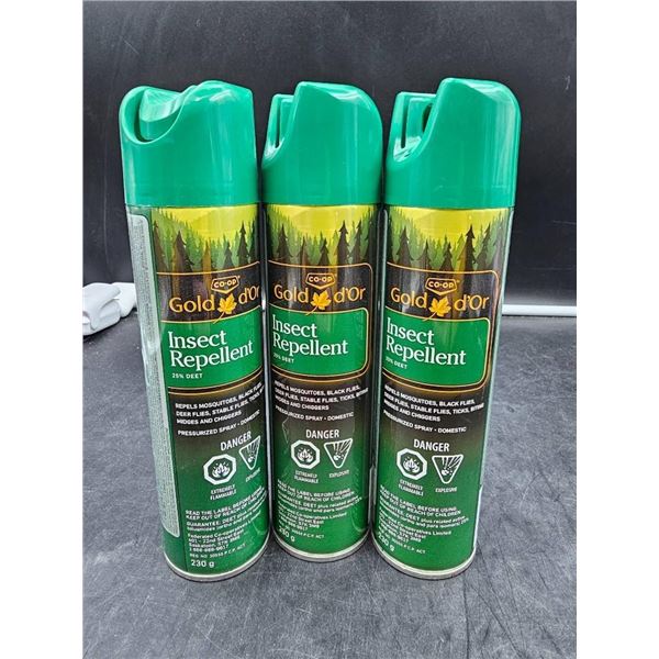Gold d’Or Insect Repellent Spray – Set of 3, 230 g Each