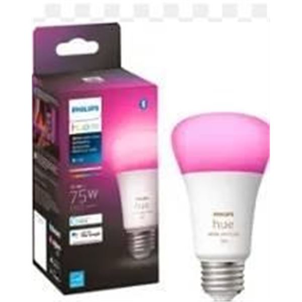 Philips Hue White and Color Ambiance 1600 Lumen A19 E26 16W LED Bulb