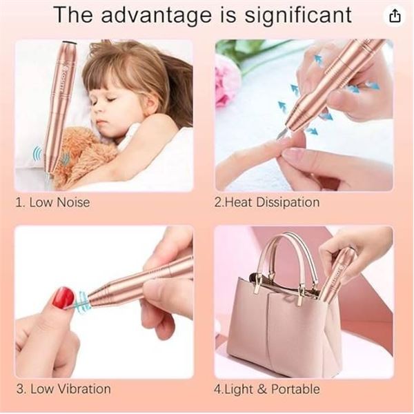 Cositte Electric Nail Drill USB Type with Accessories