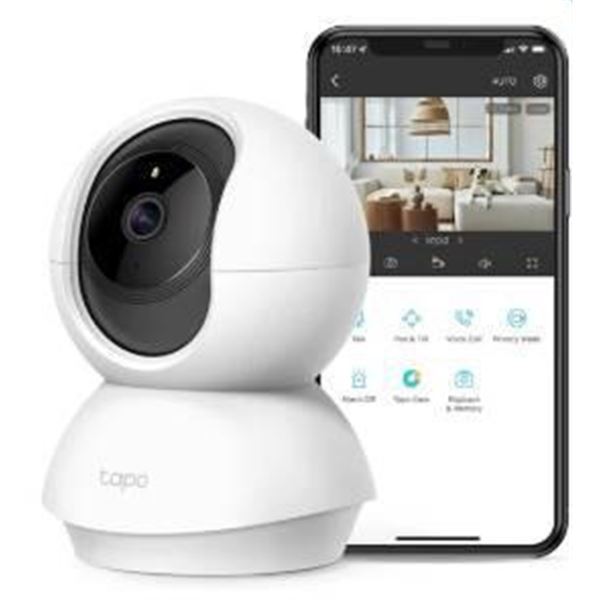 Tapo C200 Pan/Tilt Home Security Camera, 1080p Full HD