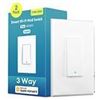 Image 1 : Meross Smart Wi-Fi Wall Switch MSS550 3-Way, Compatible with Apple HomeKit