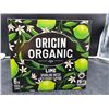 Image 2 : Origin Organic Lime Sparkling Water, 6 x 355 mL Cans