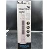 Image 2 : USB Tower Fan Light with 2-Speed and AC/DC Power Options