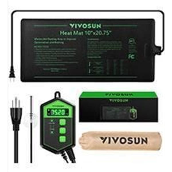 VIVOSUN Heat Mat and Digital Thermostat Combo, SKU 330101CNJ