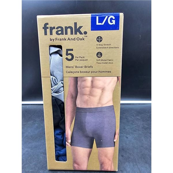 Frank And Oak Men’s Boxer Briefs 5-Pack, Size L/G