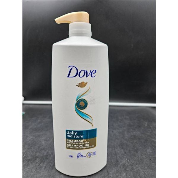 Dove Daily Moisture Shampoo, 1 Liter Pump Bottle