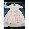 Image 1 : Zunie Girls’ Dress With Floral Embellishments, Size 7, Pink