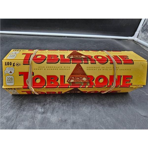 Toblerone Milk Chocolate Honey and Almond Bars 6x100g