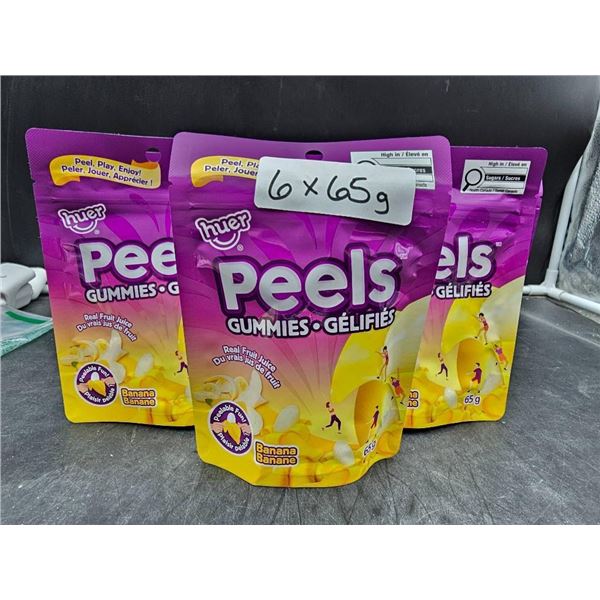Huer Peels Gummies Banana Flavored – 6 x 65g Total