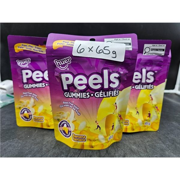Huer Peels Gummies Banana Flavored – 6 x 65g Total