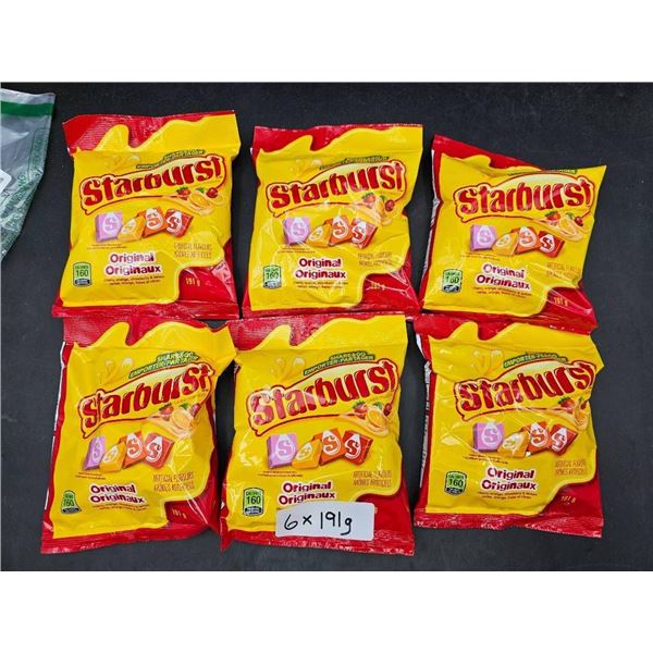 Starburst Original Flavored Candy 6x191g