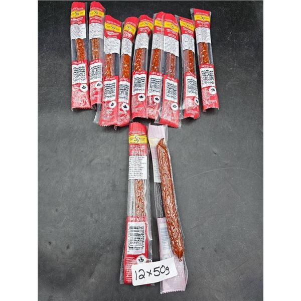 Set of 12 x 50g Pepperoni Sticks – Hot Flavor
