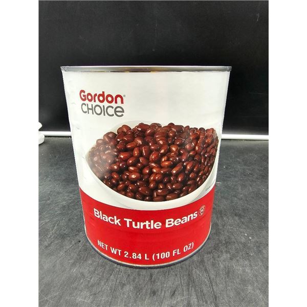 Gordon Choice Black Turtle Beans 2.84 Lbs (100 Fl Oz) Tin Can