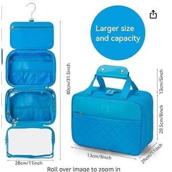 MISIIAA Travel Essentials Kit with Stingray Blue Bag