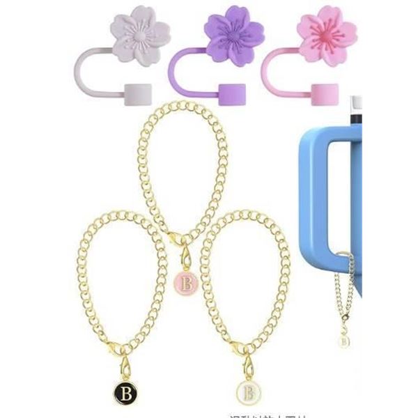 Glamfields Straw Covers Caps Protectors Gift 3 Pack