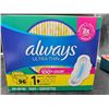 Image 1 : Always Ultra Thin Flex-Wings Regular Pads 96 Count