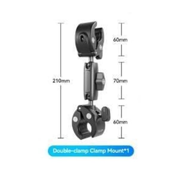 Telesin Double Clamp Mount Model GP-HBM-001-D for Cameras