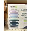 Image 3 : Ello Duraglass 3.4 Cup Meal Prep Sets 10Pc, 5 Pack Set- Glass Food Storage Container with Silicone B