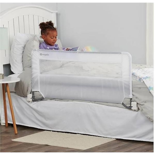 Regalo Swing Down Bed Rail, Extra Long, 20″ High and 54″ Wide