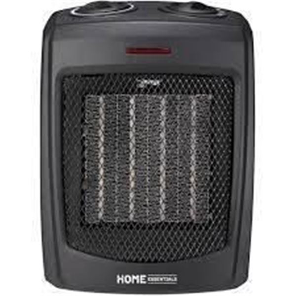 Homebase Ceramic Heater with 2 Heat Settings, 750W-1500W