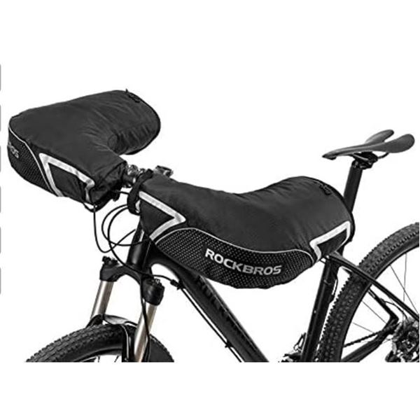 ROCKBROS Bar Handlebar Mittens Winter Fat Bike Mittens Extreme Cold Weather Gloves Mountain Commuter