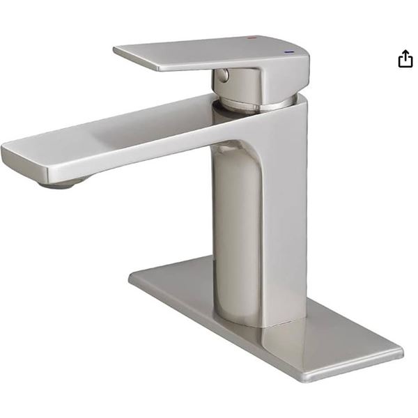 RUMU R-1513L Brushed Nickel Bathroom Faucet
