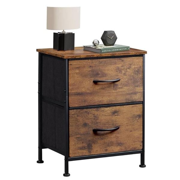 Night Stand, Small 2 Drawer Dresser, Nightstand FD101CO3