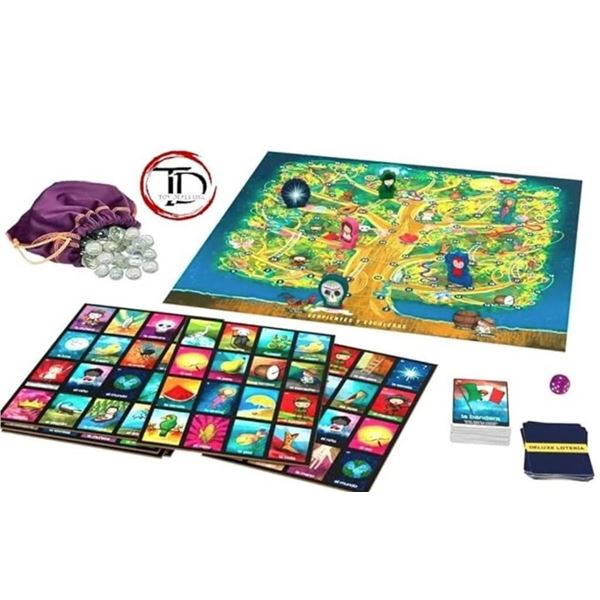 Deluxe Loteria with Snakes and Ladders Board Game Set