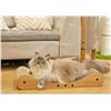 Image 1 : Cat Scratcher Cardboard Bed, 27.5″ Extra Large Cat Scratch Sofa Bed, Cat Scratcher Lounge B