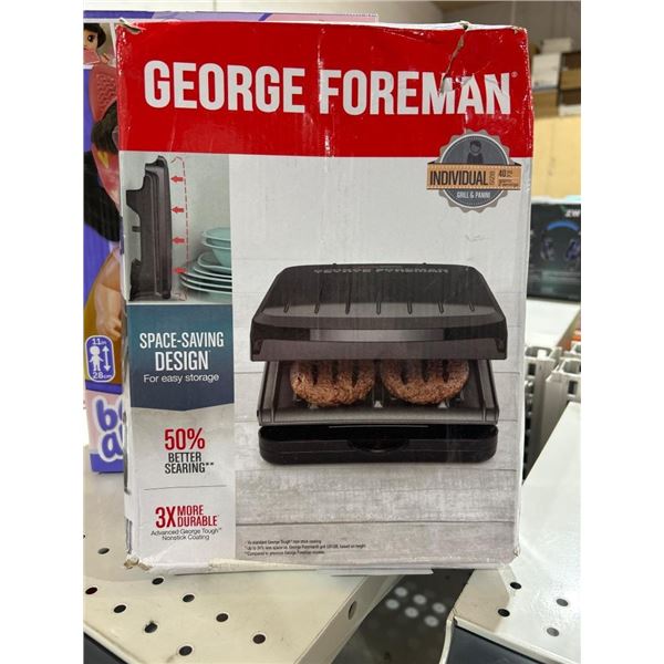 George Foreman Grill With Adjustable Angle and Advanced Nonstick Coating