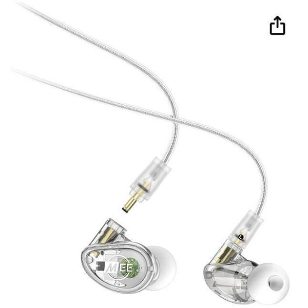MEE audio Professional MX4 PRO Quad-Driver Hybrid Musicians in Ear Monitor Headphones with High-Reso