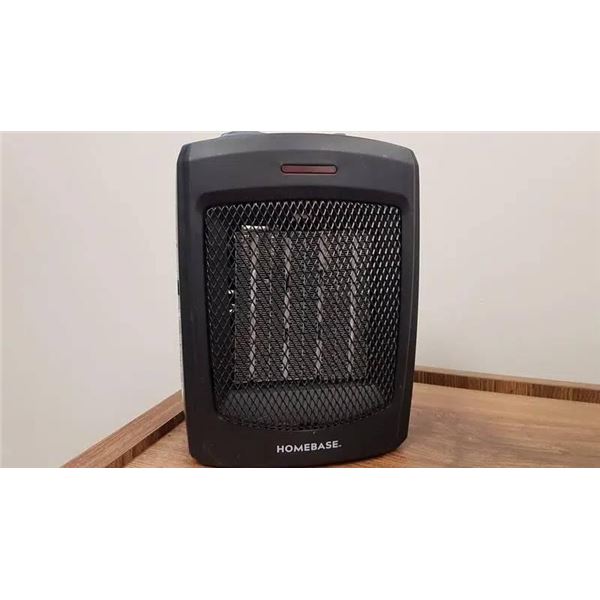 Homebase Ceramic Heater with Adjustable Thermostat and Safety Features, 750W-1500W