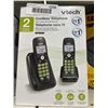 Image 2 : Vtech Dect 6.0 2-Handset Cordless Phone System with Caller ID, Backlit Keypad and Screen(CS6114-21),