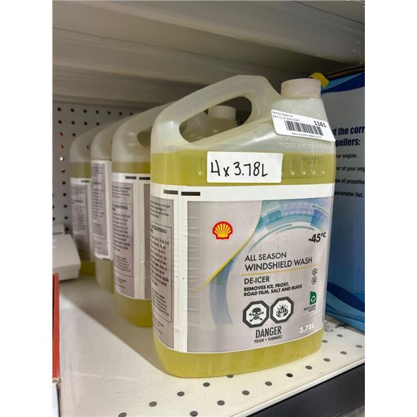 Shell All Season Windshield Wash 3.78L x 4 De-Icer, -45C