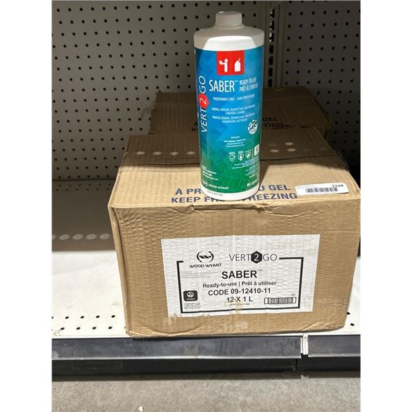 Vert2Go Saber Sanitizer Solution Ready-To-Use 1L x 12