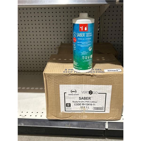 Vert2Go Saber Sanitizer Solution Ready-To-Use 1L x 12