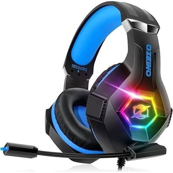 Ozeino ZW1 Gaming Headset with RGB Lighting and Stereo Sound