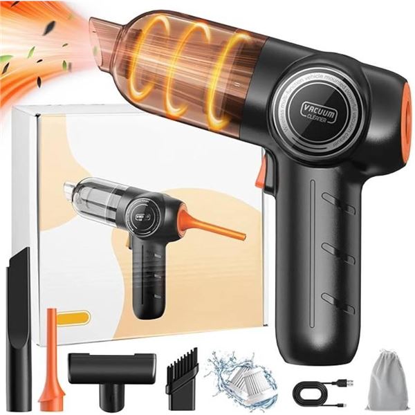 Bemkia Handheld Vacuum Cleaner,16000Pa Car Vacuums Cleaner Cordless,120W Mini Rechargeable Hand Vacu