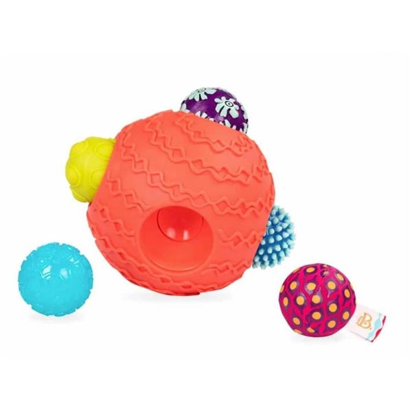 B. Toys Ballyhoo Sensory Balls Set for Ages 6M+