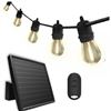 Image 1 : Solar String Lights With 15 LED Bulbs and Remote Control