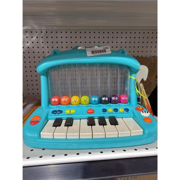 B Toys Hippo Pop Piano with Lights and Sounds for Ages 1 and Up