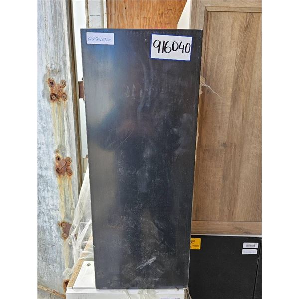 Black Wood Wall Cabinet, 12 x 24 x 30 Inches