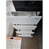 Image 2 : White Four-Drawer Cabinet with Dimensions 15x24x30 Inches