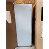 Image 1 : White Storage Cabinet With Shelving, 15 IN X 13.5 IN X 39 IN