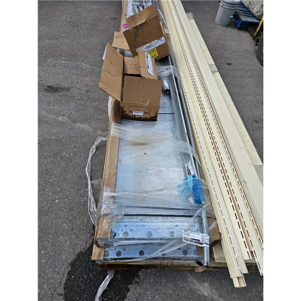 Garage Door Pannels 4x- 16’x21″ with assorted rails and mounting hardware