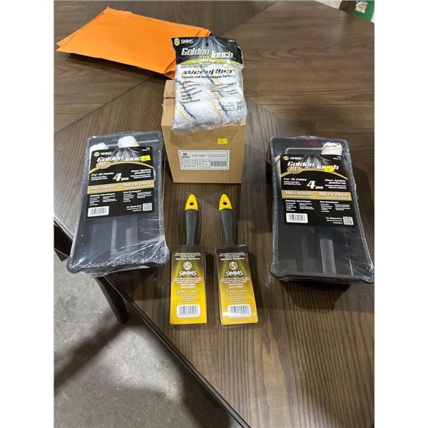 Simms Painting Tools Including Brushes, Rollers, and Accessories