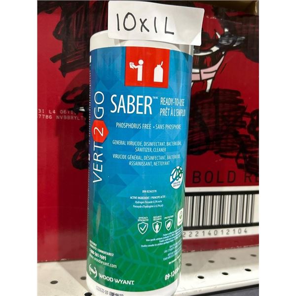 Vert2Go Saber Ready-To-Use General Disinfectant Cleaner 10 x 1L