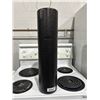 Image 1 : Black High-Density Round Foam Roller – Approximately 18in x 6in