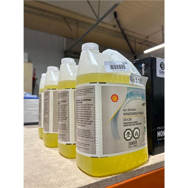 Shell All Season Windshield Wash -45°C, 3.78L, 4 Units