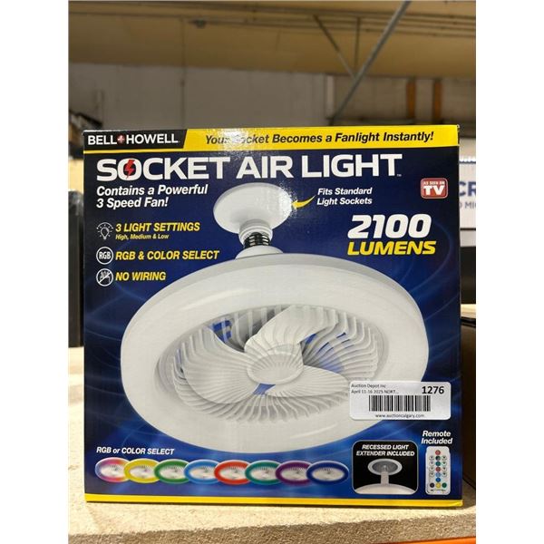 Bell & Howell Socket Air Light with RGB and 3 Light Settings
